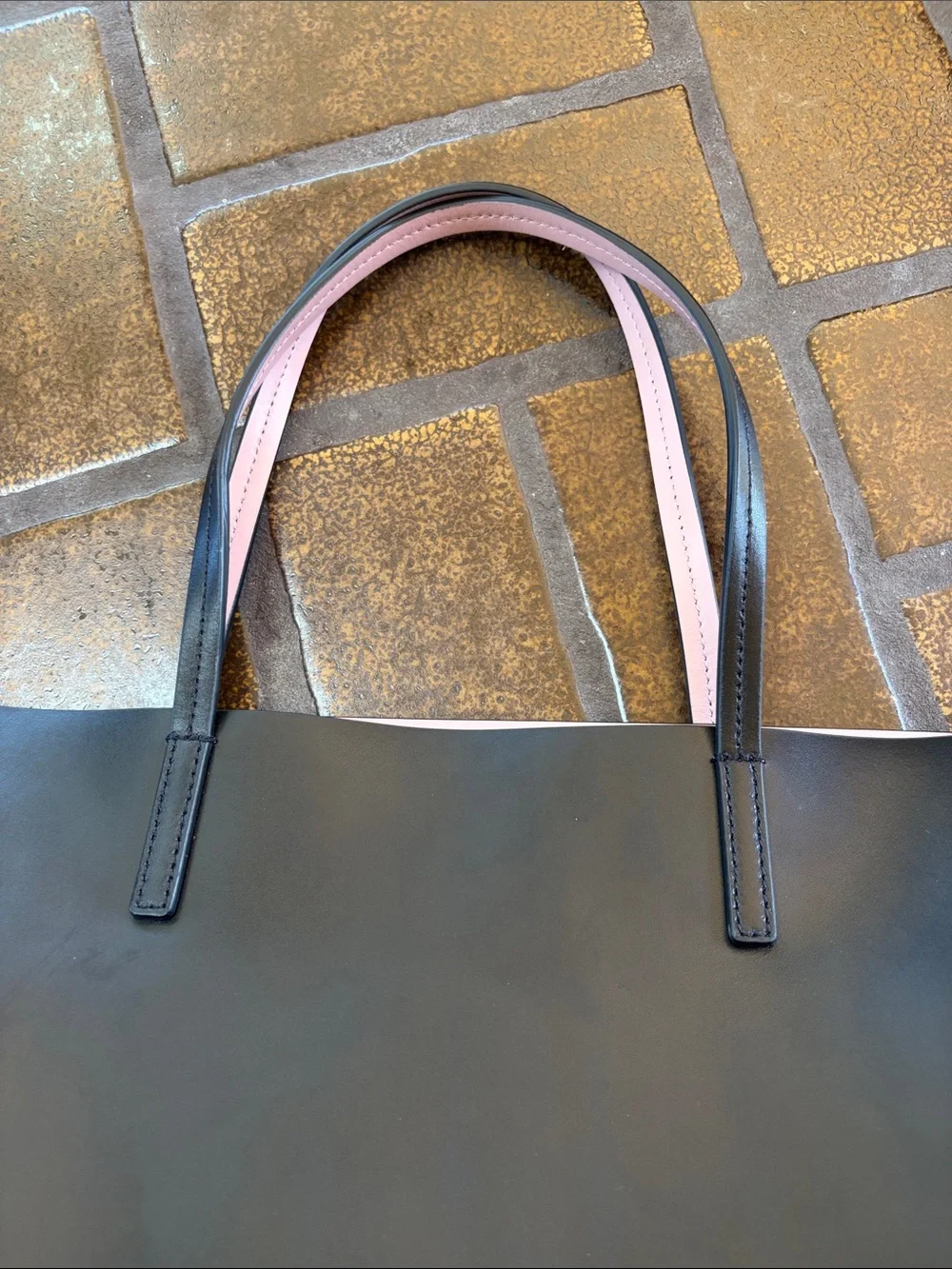 Kate Spade Hop To It Black Leather Bunny Rabbit Tote Bag